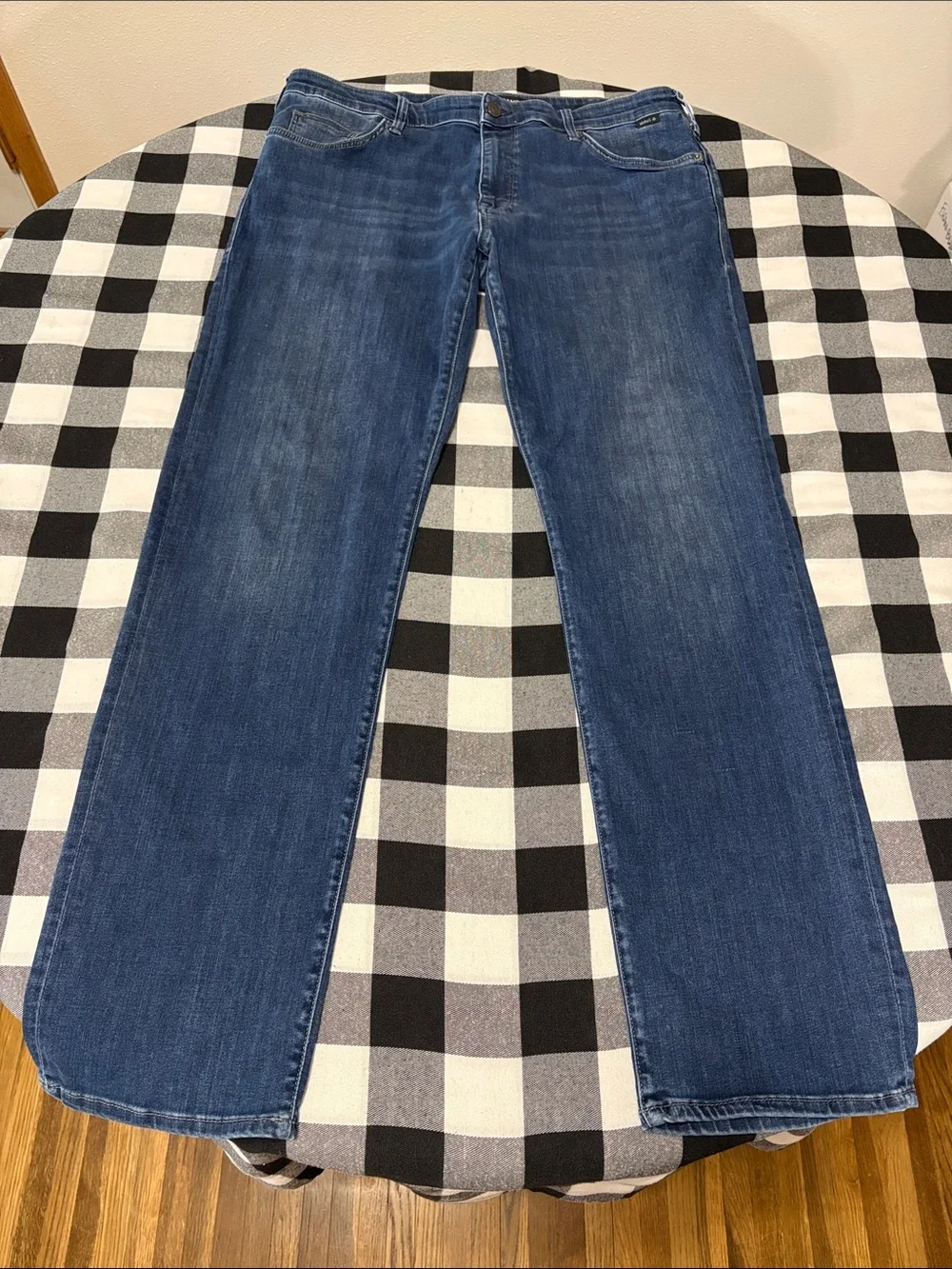 Mavi Jeans Matt Relaxed Straight Leg Men's Size 38 x 34 Long Tall Stretch Dark